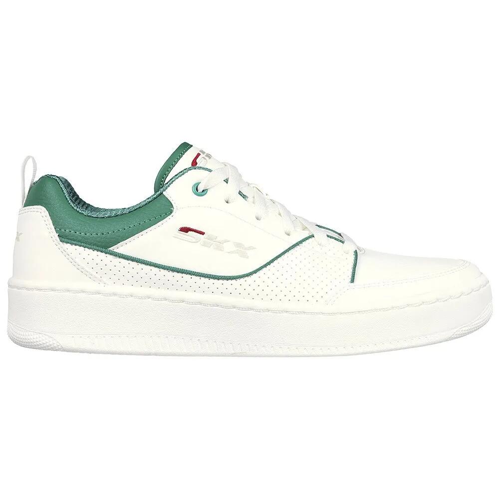 スケッチャーズ スポーツ コート 92 スニーカー ( White Duraleather / Green Trim ) | SKECHERS Sport Co...