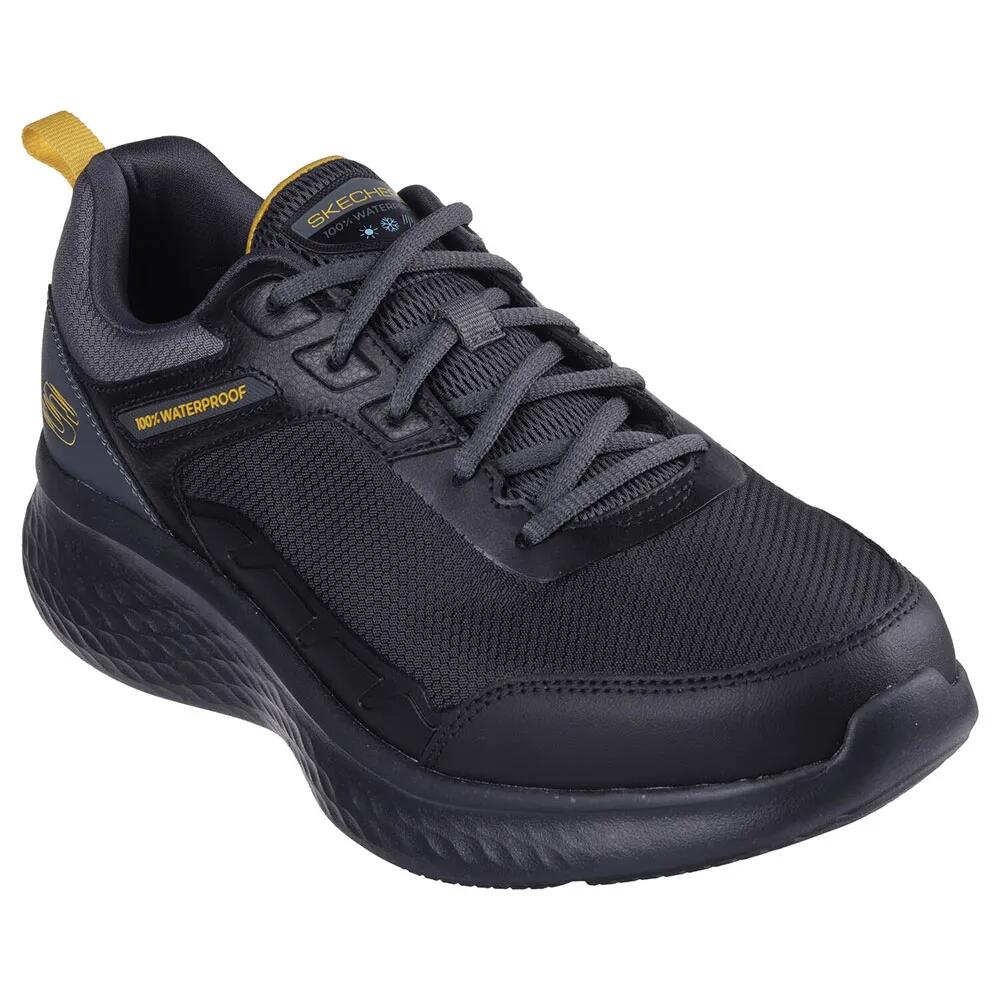 スケッチャーズ スケッチ-ライト プロ スニーカー （ Black Leather / Mesh / Tpu / Charcoal & Yellow Trim ） | SKECHERS Skech-Lite Pro trainers [t]