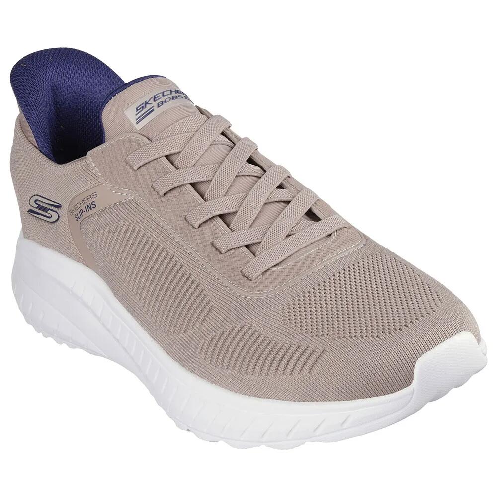 スケッチャーズ ボブズ スクワッド カオス スニーカー （ Taupe Knit ） | SKECHERS Bobs Squad Chaos trainers [t]