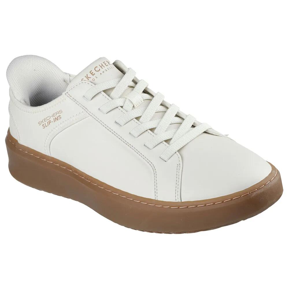 �����å��㡼�� ������ �֥쥤�� ���ˡ����� �� Tofu White Duraleather / Gum Midsole Trim �� | SKECHERS ...