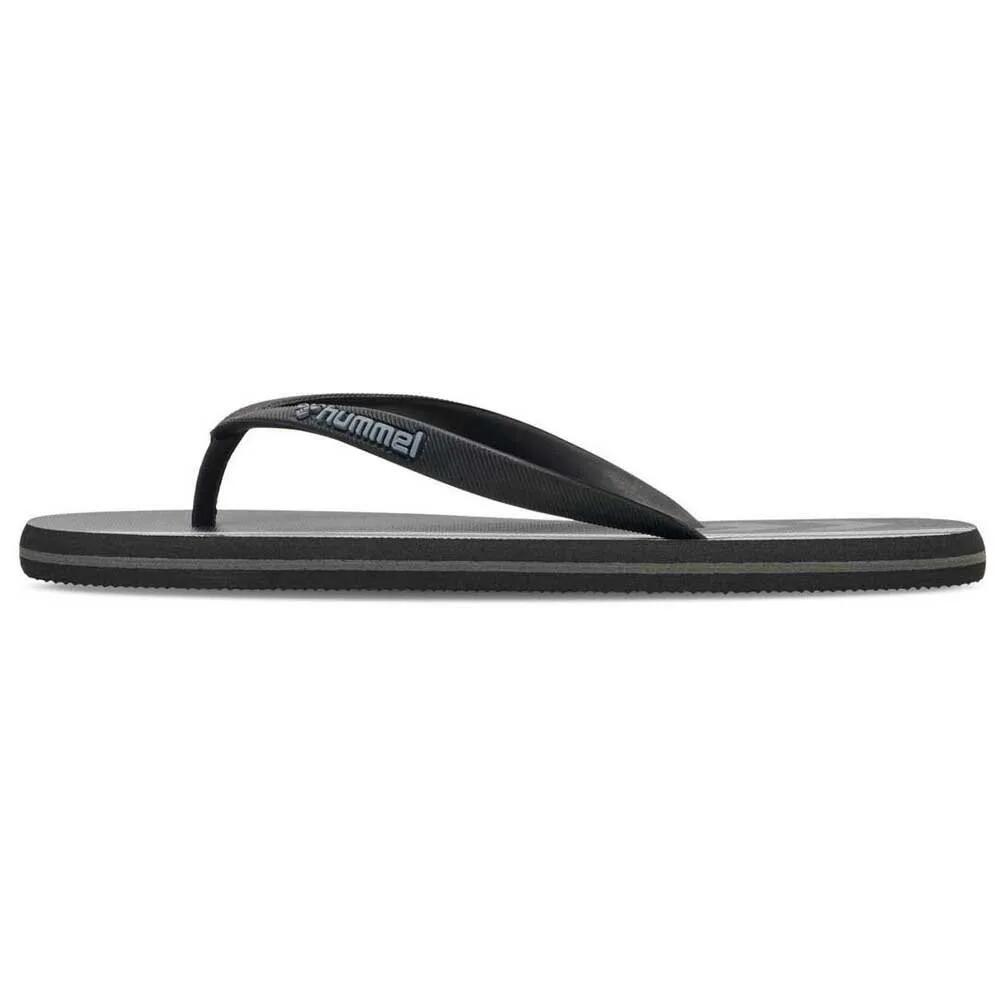 ヒュンメル マルチ ストライプ スライド （ Black ） | HUMMEL Multi Stripe slides [t]