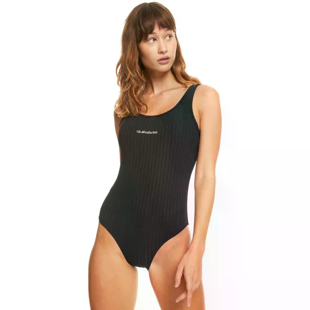 樂天商城 - クイックシルバー ロゴ タンク 水着 （ Black ） | QUIKSILVER Logo Tank Swimsuit [t]