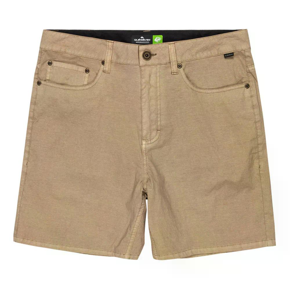 クイックシルバー ハイブリッド ネルソン サーフウォッシュ アンフィビアン 18インチ スイムショーツ 水泳パンツ （ Khaki ） 　 [t] 3