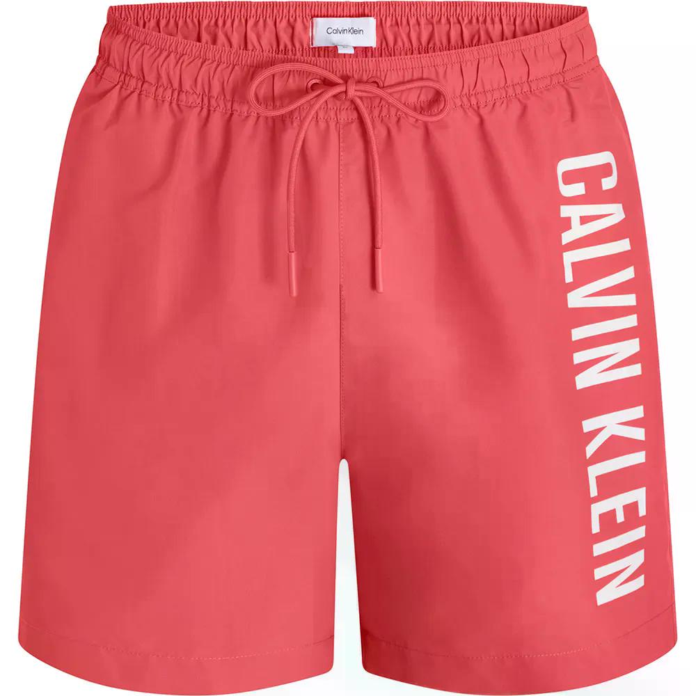 カルバン クライン ジーンズ ミディアム ドローストリング スイムショーツ 水泳パンツ （ DazzlingCoral ） | CALVIN KLEIN JEANS Medium Drawstring Swim Shorts 