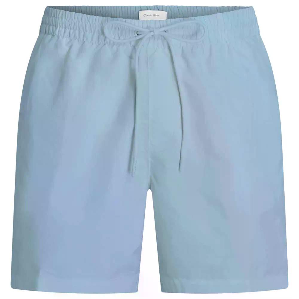 カルバン クライン コア ロゴ ミディアム ドローストリング スイムショーツ 水泳パンツ （ SkimBlue ） | CALVIN KLEIN Core Logo Medium Drawstring Swim Shorts 