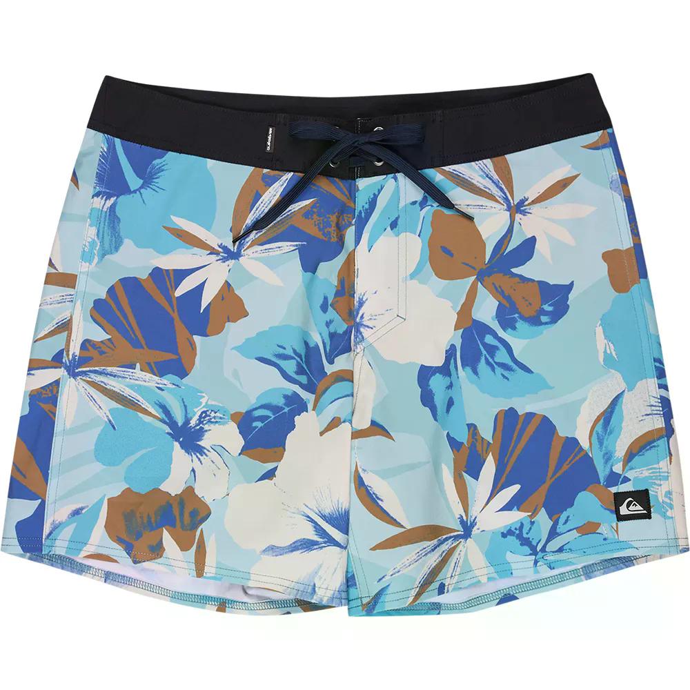 クイックシルバー サーフシルク カイマナ プリンテッド 16インチ スイムショーツ 水泳パンツ （ AquaInteractFloral ） [t]