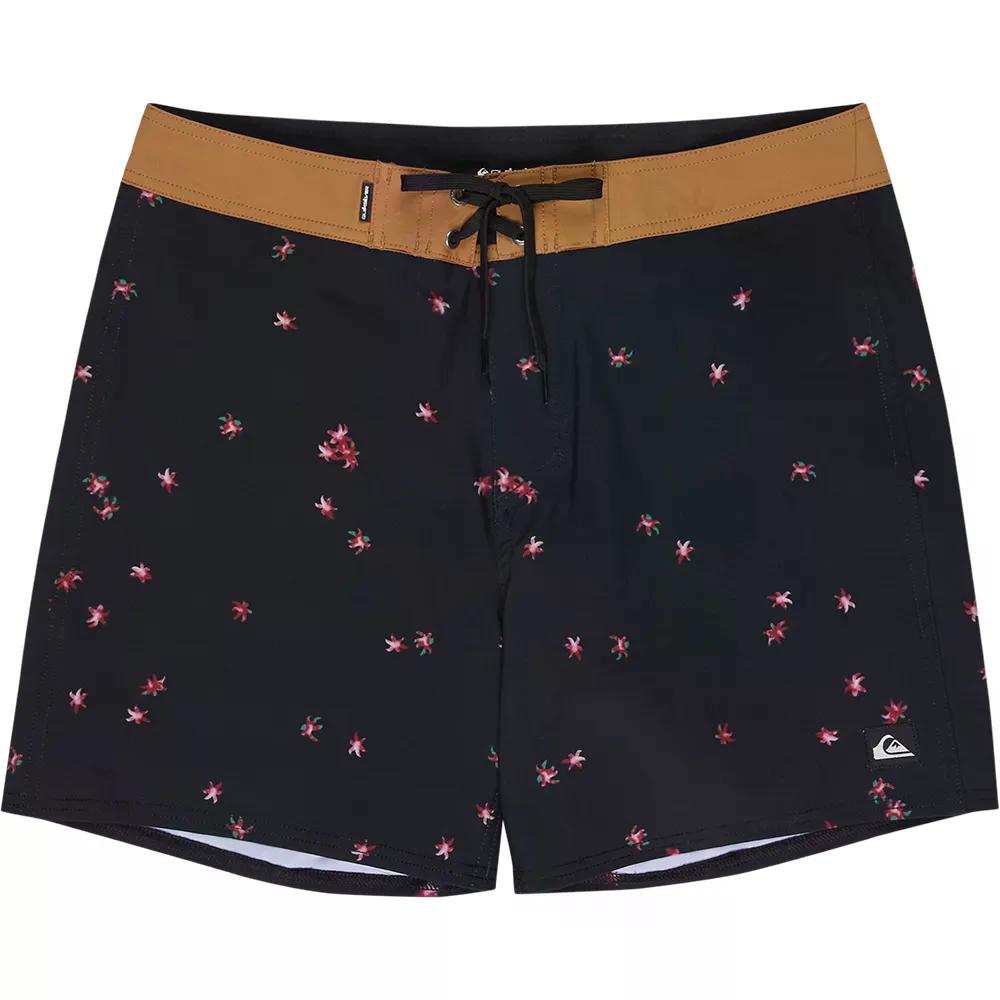クイックシルバー サーフシルク カイマナ プリンテッド 16インチ スイムショーツ 水泳パンツ （ BlackFallenBlossom ） [t]