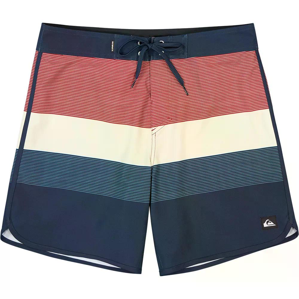 クイックシルバー サーフシルク スカロップ 18インチ スイムショーツ 水泳パンツ （ DarkNavyTijuana ） | QUIKSILVER Surfsilk Scallop 18-inch Swim Shorts [t]