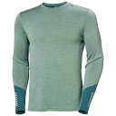 ヘリーハンセン リファ メリノ ミッドウェイト ロング スリーブ Tシャツ ( Cactus ) | HELLY HANSEN Lifa Merino Midw...