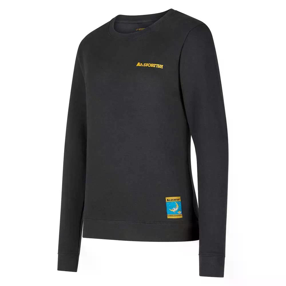 Rakuten - スポルティバ クライミング オン ザ ムーン スウェットシャツ ウィメンズ （ Carbon/Giallo ） | LA SPORTIVA Climbing on the Moon Sweatshirt Women [t]