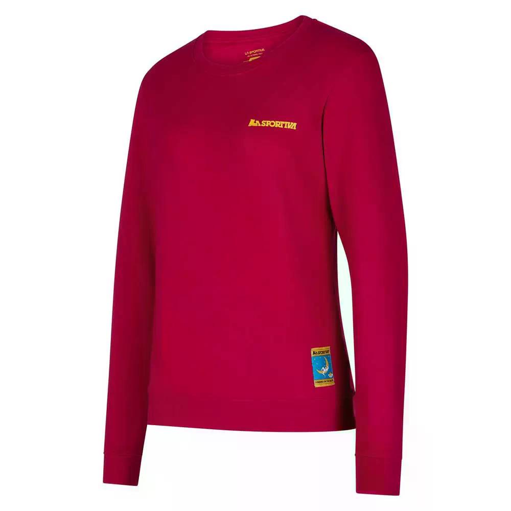 樂天商城 - スポルティバ クライミング オン ザ ムーン スウェットシャツ ウィメンズ （ Fucsia/Giallo ） | LA SPORTIVA Climbing on the Moon Sweatshirt Women [t]