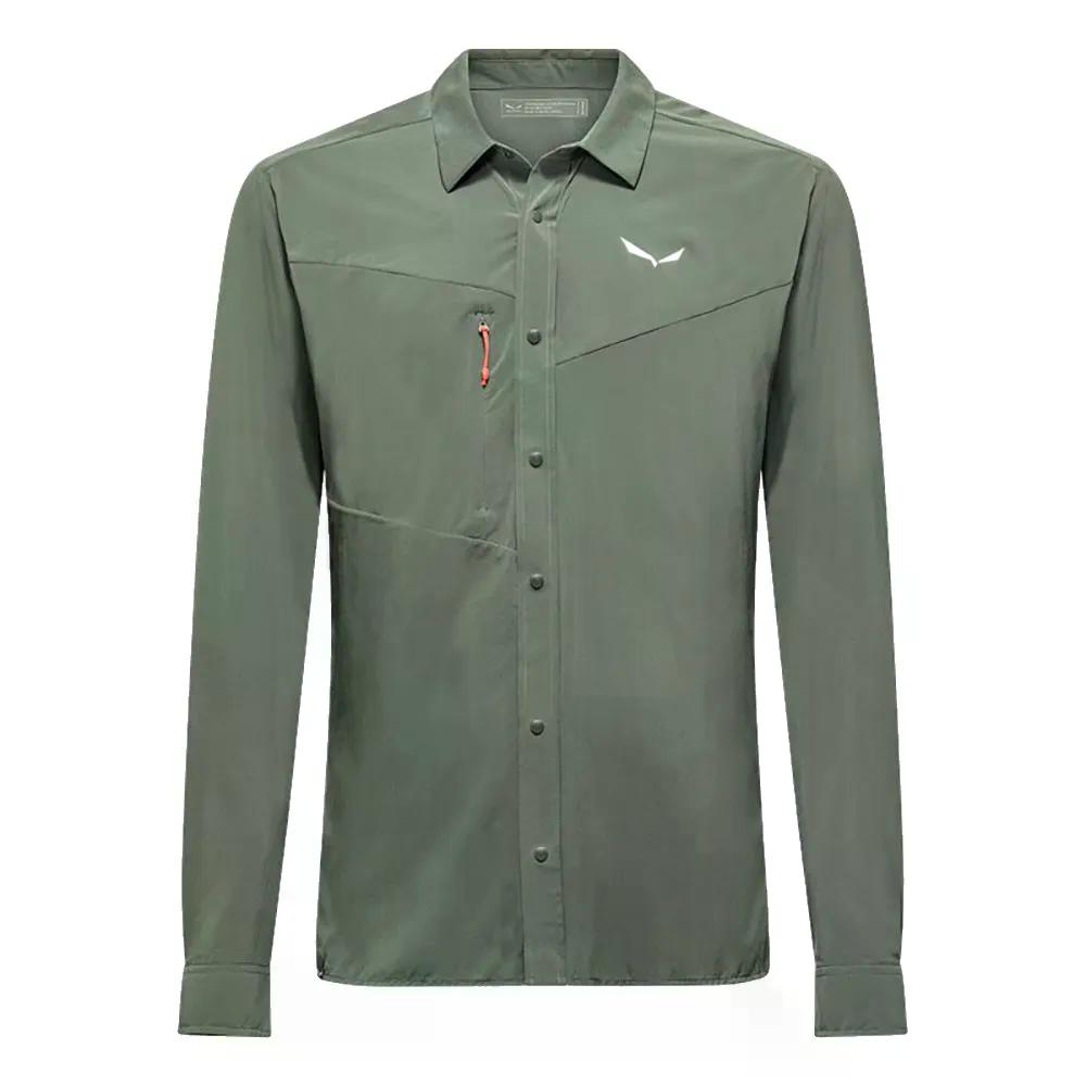サレワ プエズ ロング スリーブ シャツ （ FadedGreen ） | SALEWA Puez Long Sleeve Shirt 