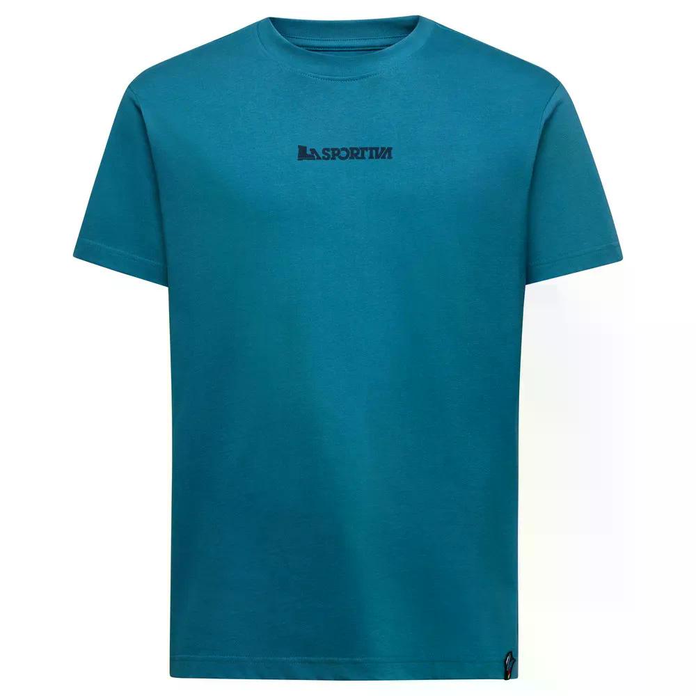 樂天商城 - LA SPORTIVA Eighties Logo 半袖Tシャツ （ Lake/NightSky ） [t]