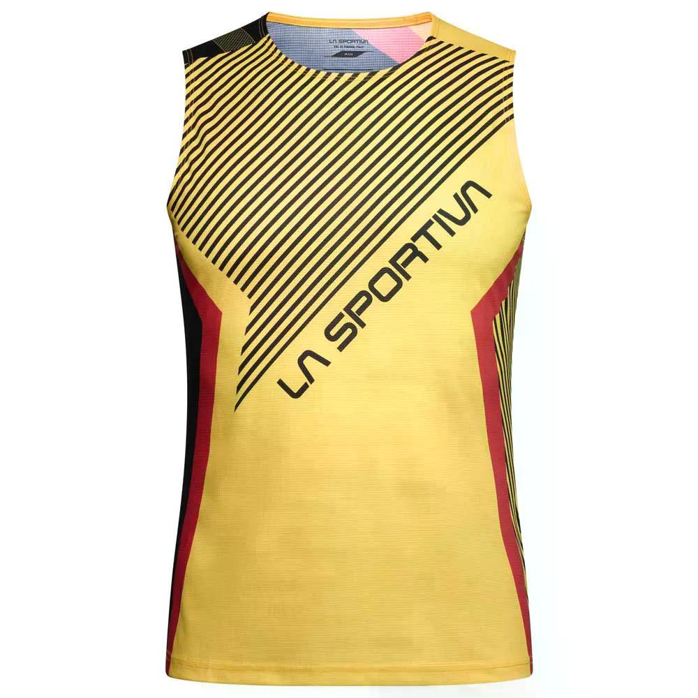 樂天商城 - ラ スポルティバ フロー スリーブレス Tシャツ （ Black/Yellow ） | LA SPORTIVA Flow Sleeveless T-Shirt [t]