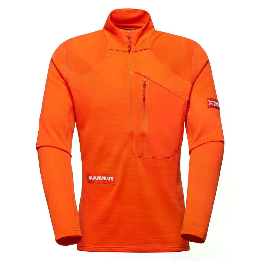 マムート アイガー ノルドヴァント アドバンスド FL ハーフジップ スウェットシャツ （ EigerOrange ） | MAMMUT Eiger Nordwand Advanced FL half zip sweatshirt [t]