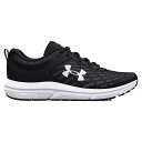 アンダー アーマー チャージド アサート 10 ランニング シューズ ( Black/Black/White ) | UNDER ARMOUR Charged ...
