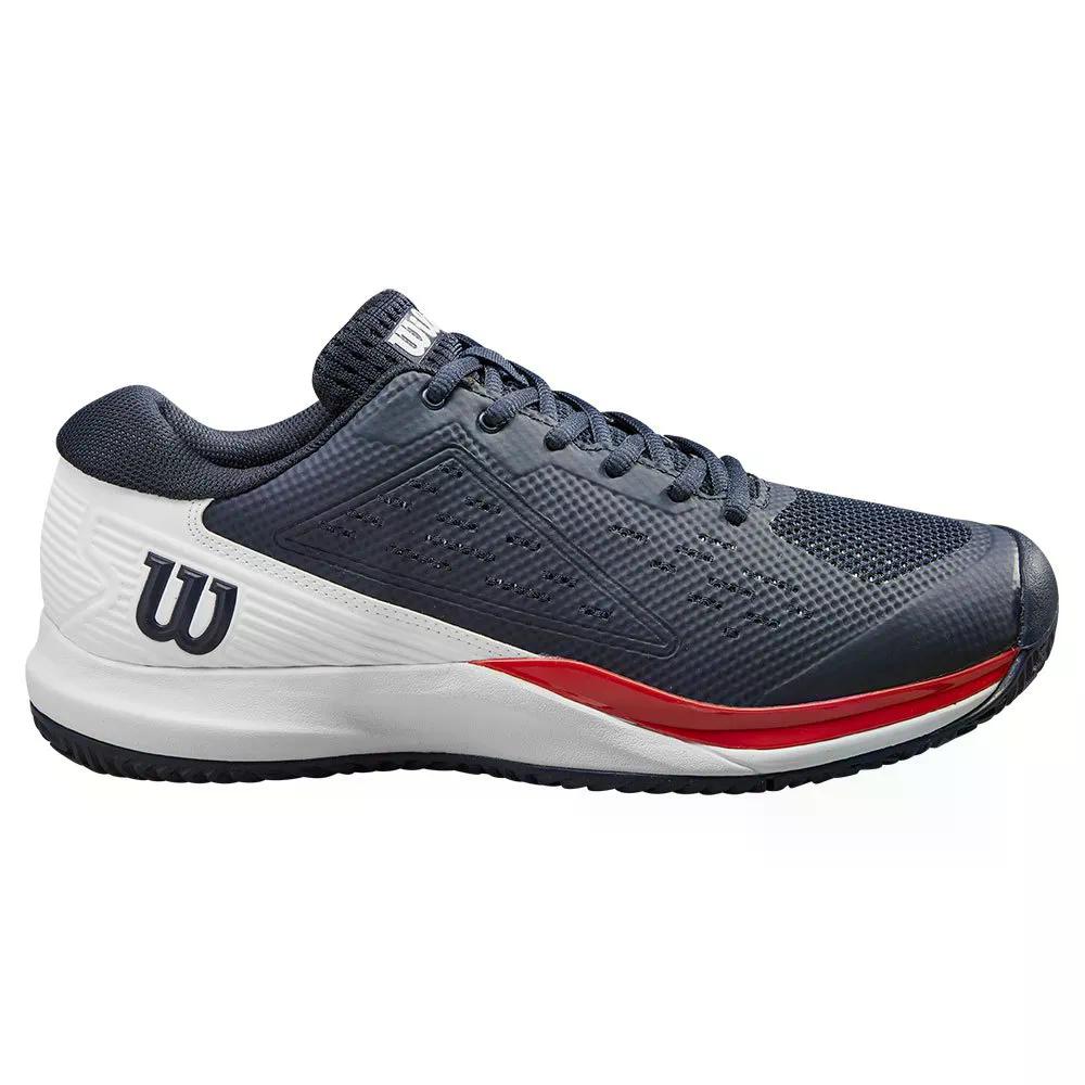 ウィルソン ラッシュ プロ エース オールコート テニスシューズ （ NavyBlazer/White/Infrared ） | WILSON Rush Pro Ace All Court Tennis Shoes [t]