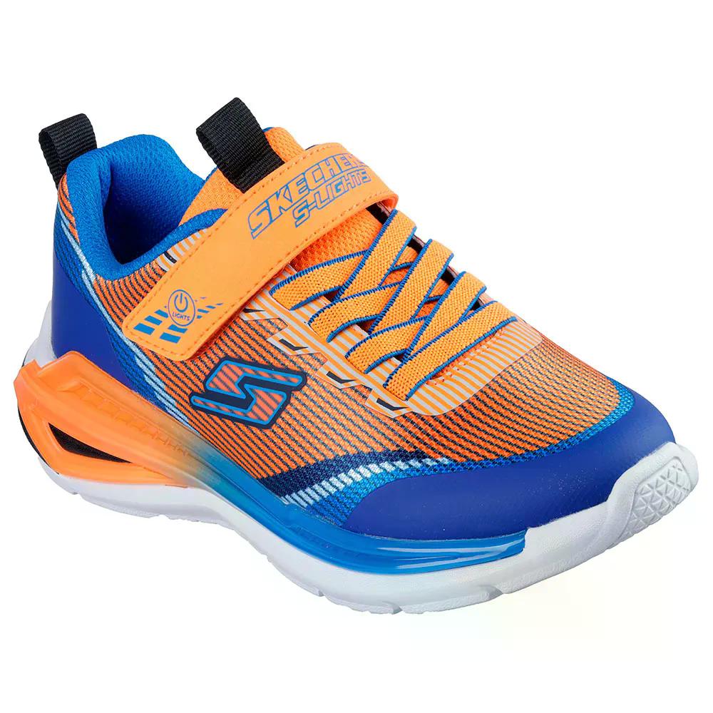 スケッチャーズ ライツ トライ ナミクス 2.0 ジュニア スリッポン スニーカー （ OrangeTextile/Synthetic/MutliTrim ） [t]