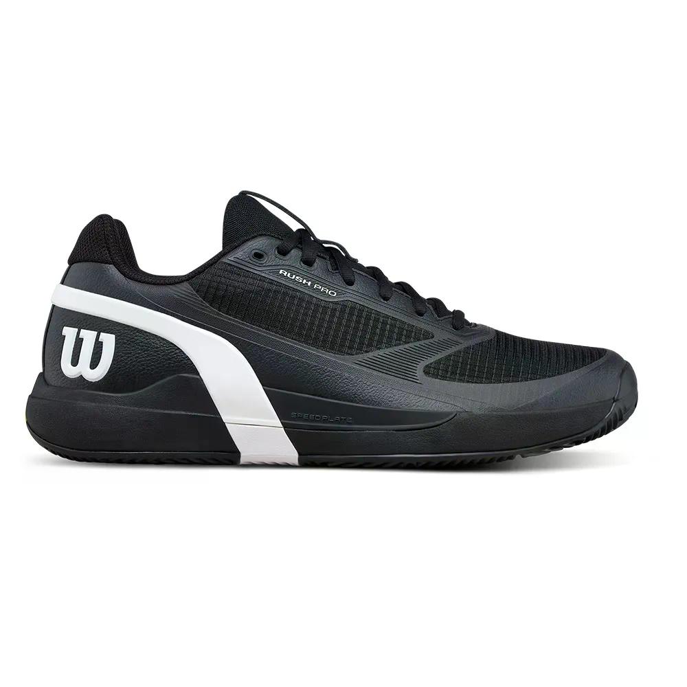 樂天商城 - WILSON Rush Pro 5 クレーコート用シューズ （ Black/White/StormyWeather ） [t]
