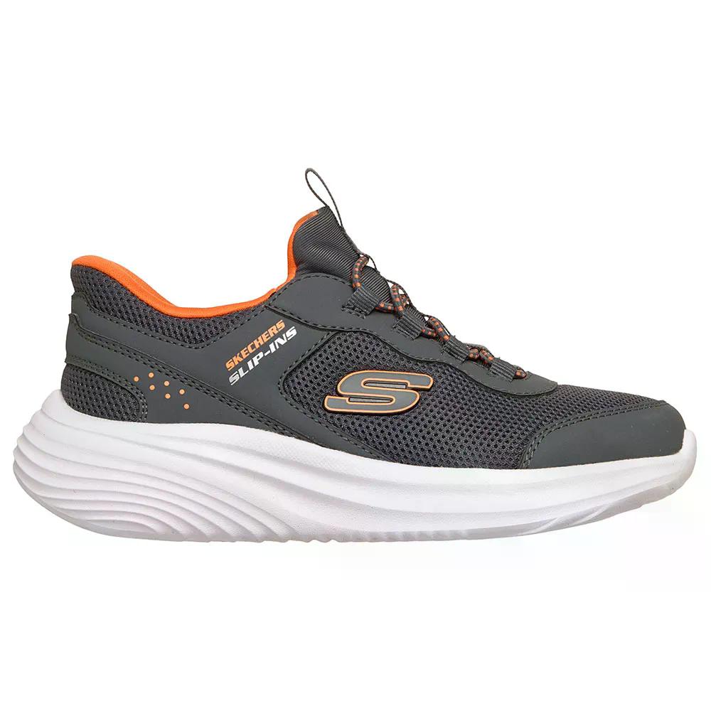 SKECHERS - スケッチャーズ バウンダー プロ ジュニア スニーカー （ CharcoalSynthetic/Textile/OrangeTrim ） | SKECHERS Bounder Pro Junior Sneakers [t]