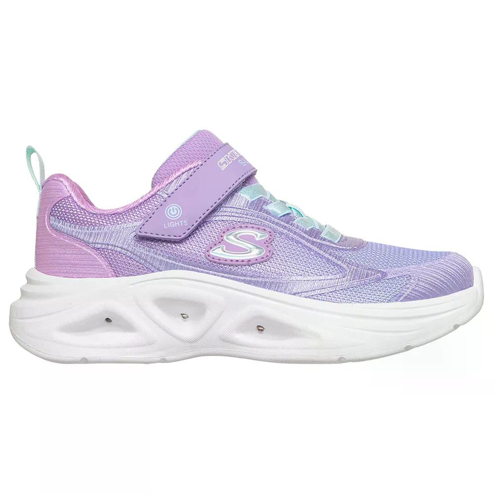 Rakuten - スケッチャーズ ソラ グロウ 2.0 ジュニア スニーカー （ LavenderSparkleMesh/AquaTrim ） | SKECHERS Sola Glow 2.0 Junior Sneakers [t]