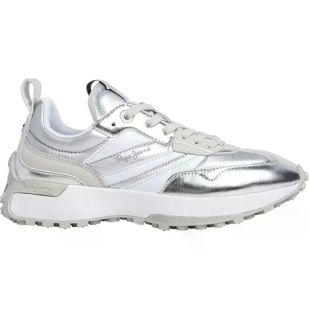 樂天商城 - ペペ ジーンズ ラッキー メタリック スニーカー （ White ） | PEPE JEANS Lucky Metallic trainers [t]