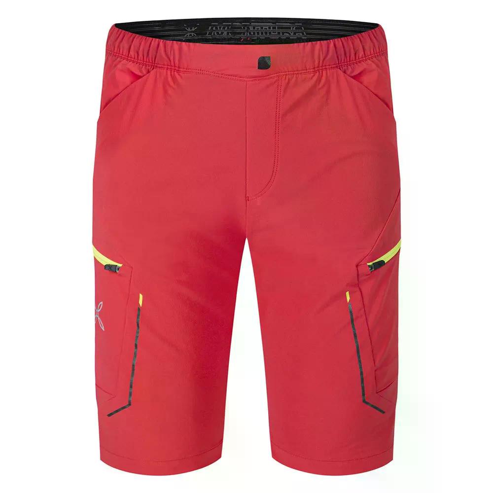 モンチュラ スピード フライ ショーツ （ PowerRed/GreenLime ） | MONTURA Speed Fly Shorts 