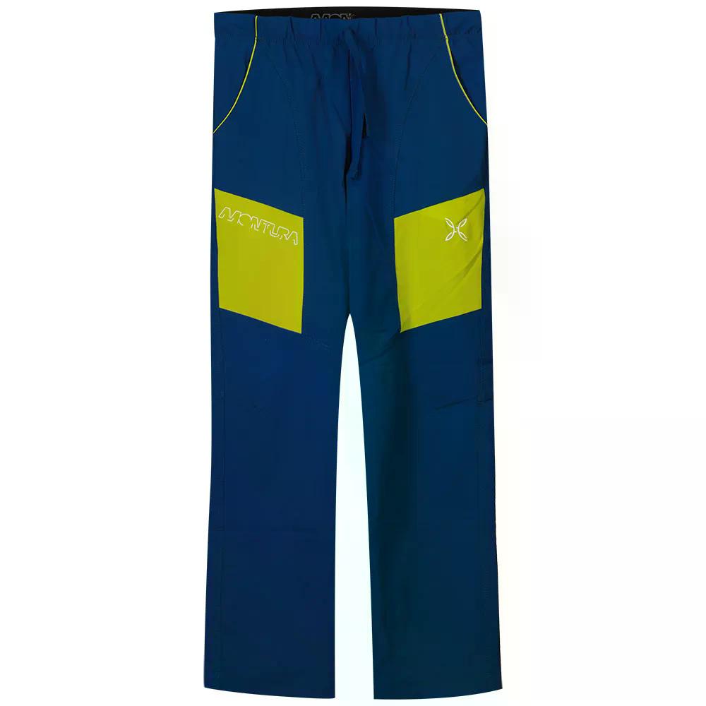 モンチュラ エア プロ テック キッズ ソフトシェル パンツ （ DeepBlue/GreenLime ） MONTURA Air Pro Tech Kids Softshell Pants t