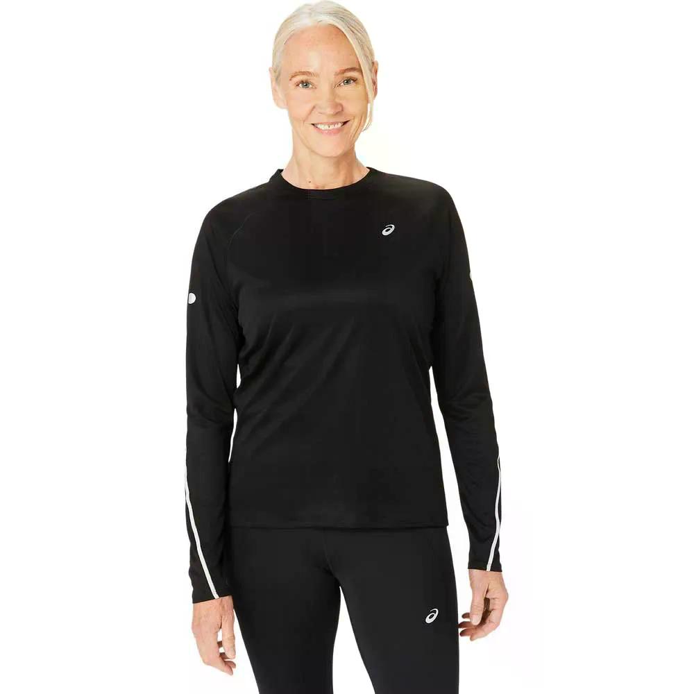 アシックス ロード ライトショー ロングスリーブ Tシャツ レディース （ PerformanceBlack ） | ASICS Road Lite-Show long sleeve T-shirt Woman [t]
