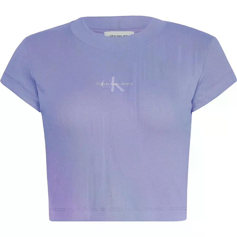 カルバン クライン ジーンズ モノグラム ベイビー ショートスリーブ Tシャツ レディース （ SweetLavender ） | CALVIN KLEIN