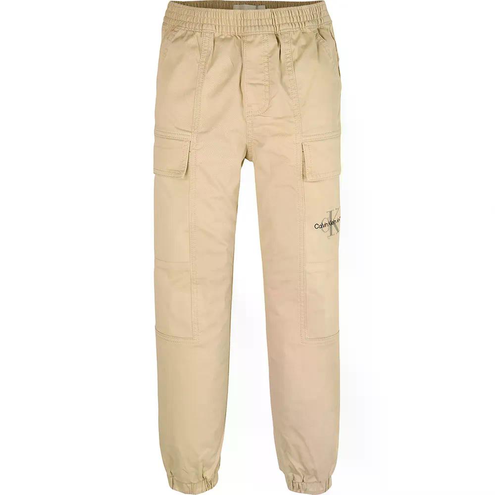 樂天商城 - カルバン クライン ジーンズ エッセンシャル ボーイズ カーゴ パンツ （ Safari ） | CALVIN KLEIN JEANS Essential Boys cargo pants [t]