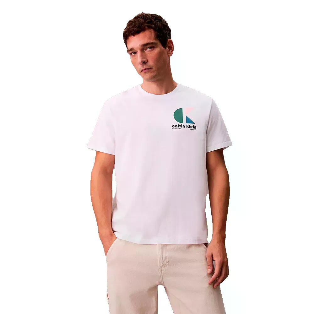 樂天商城 - カルバン クライン ジーンズ グラフィック グループ ショートスリーブ Tシャツ （ BrilliantWhite ） | CALVIN KLEIN JEANS Graphic Group short sleeve T-shirt [t]