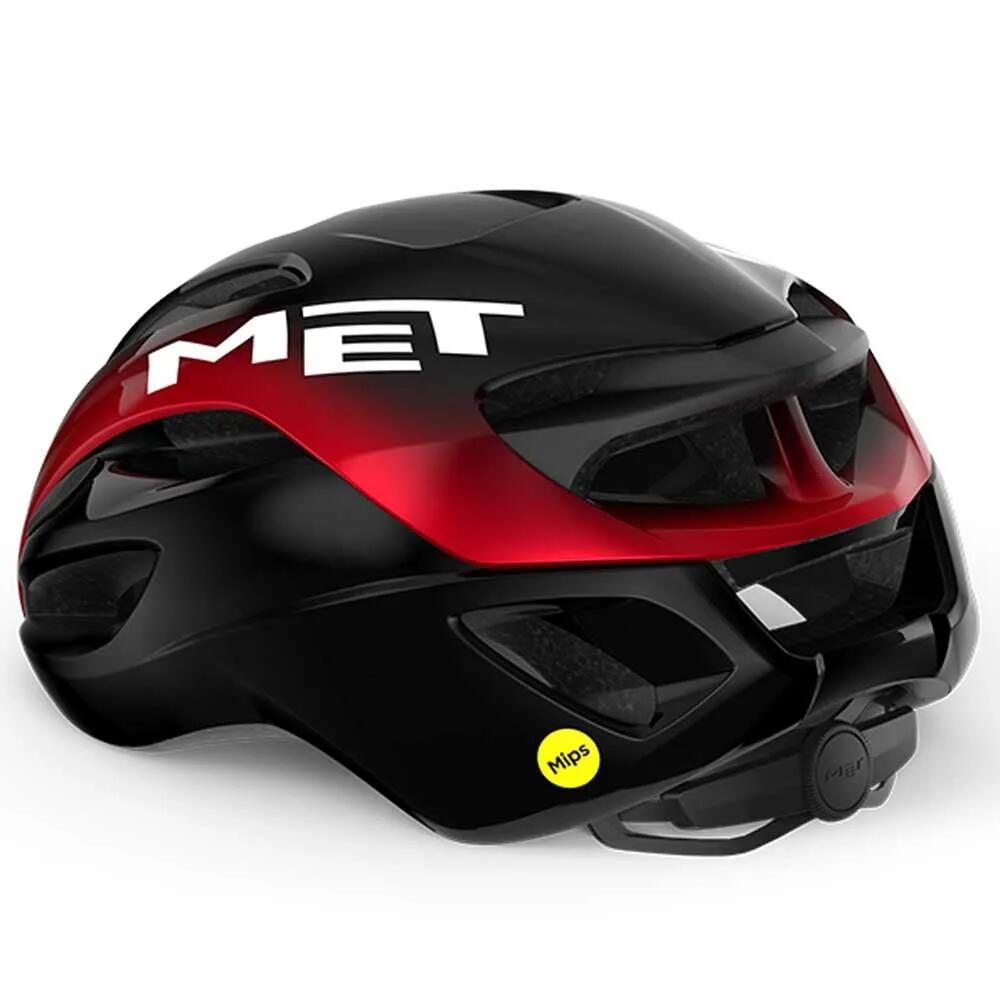 メット リヴァーレ ミップス ヘルメット （ Black/GlossyMetallicRed ） | MET Rivale MIPS Helmet [t]