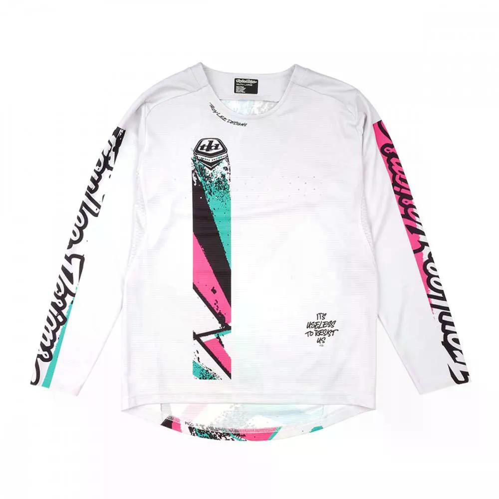 樂天商城 - トロイリー デザインズ スプリント ロングスリーブ MTB ジャージ ジュニア （ Chalk ） | TROY LEE DESIGNS Sprint Long Sleeve MTB Jersey Junior [t]