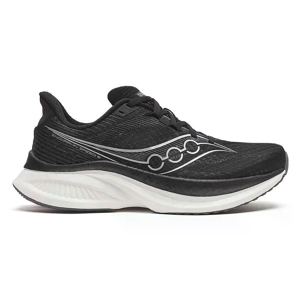 サッカニー エンドルフィン スピード 5 ランニングシューズ （ Black/White ） | S...