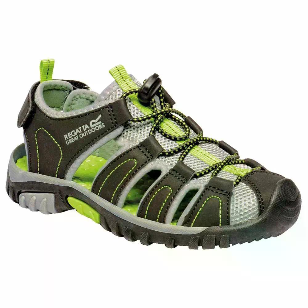 樂天商城 - レガッタ ウエストショア サンダル ジュニア （ Black/LimeGreen ） | REGATTA Westshore Sandal Junior [t]