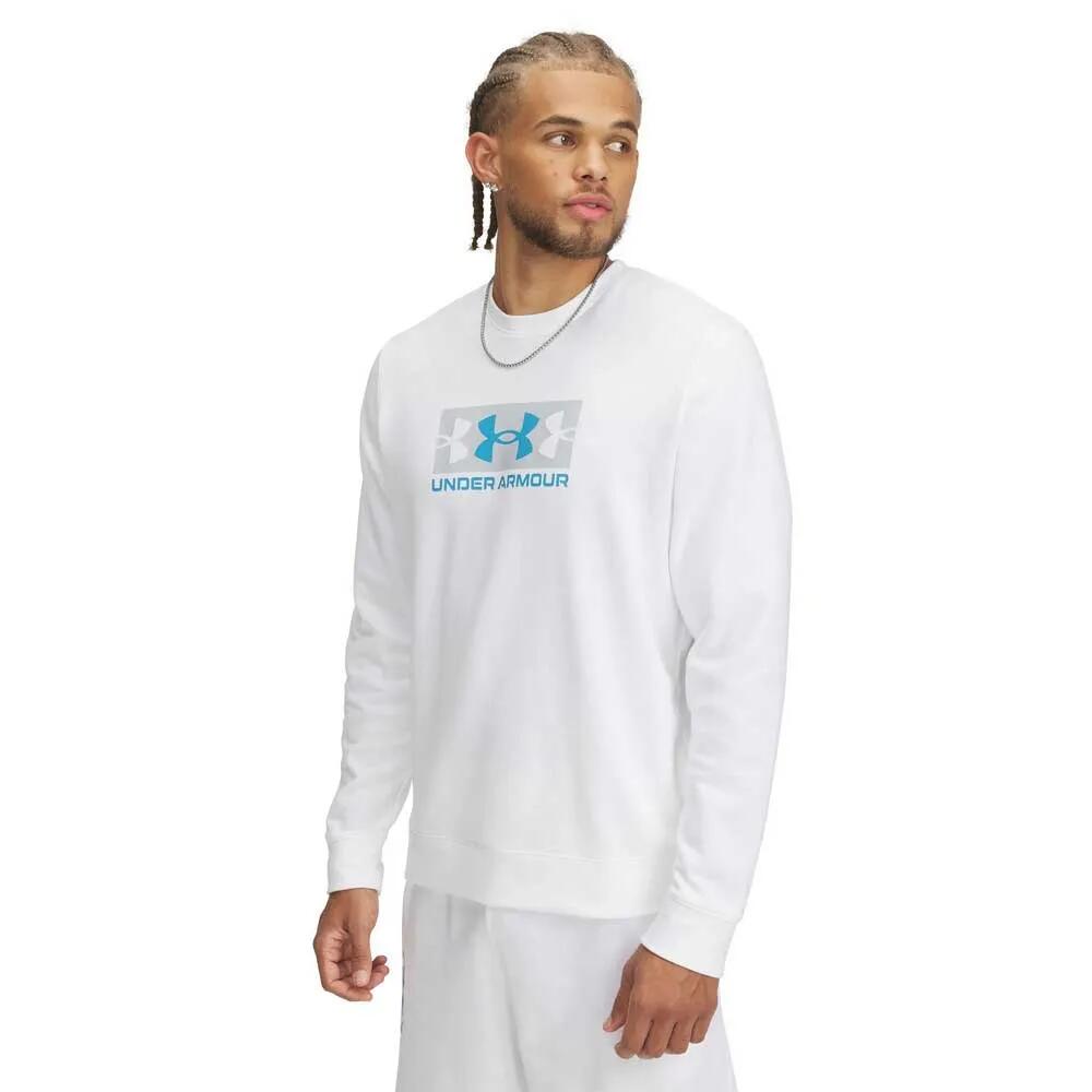樂天商城 - アンダーアーマー ライバル テリー ロゴ スウェットシャツ （ White / Mod Gray / Ether Blue ） | UNDER ARMOUR Rival Terry Logo sweatshirt [t]