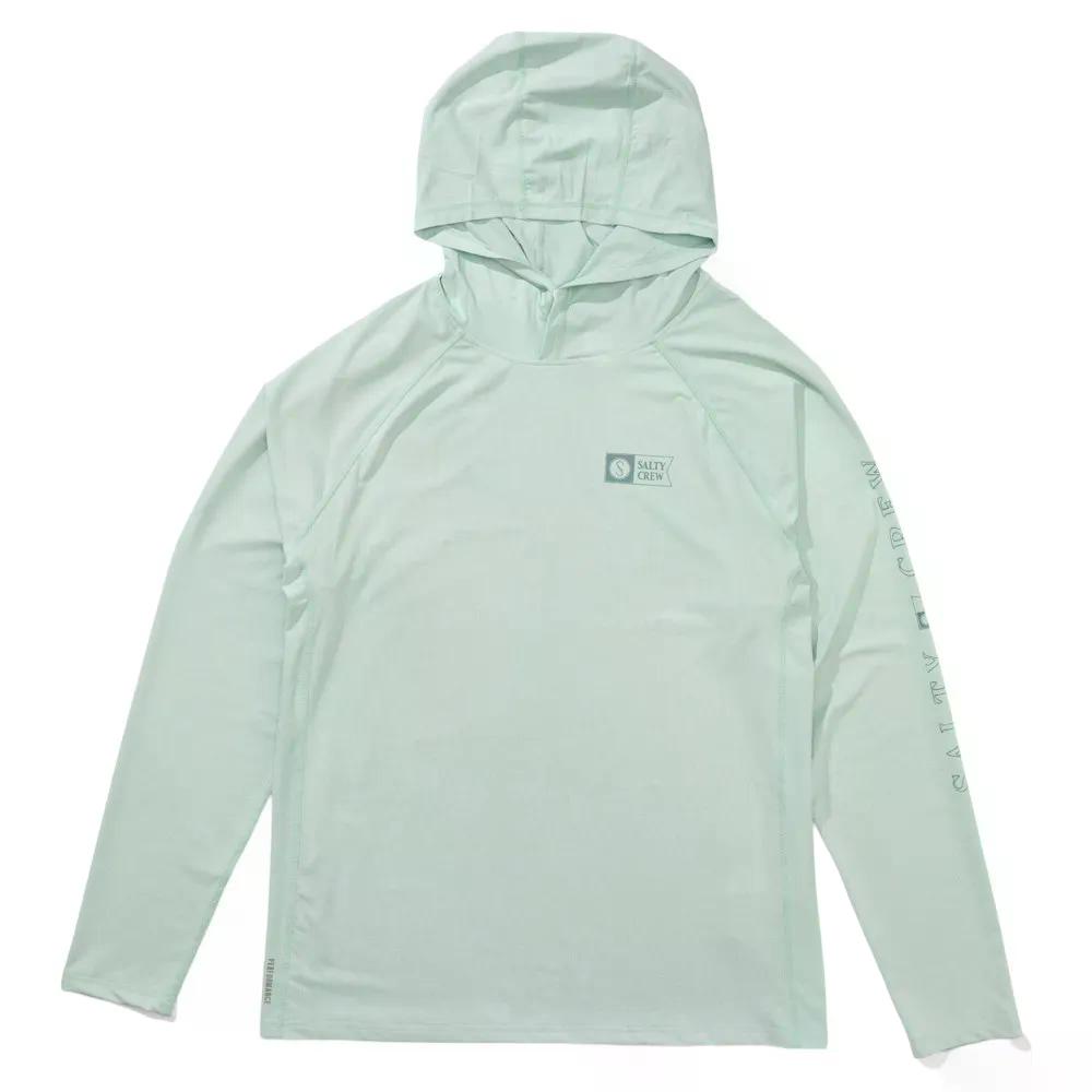 Rakuten - SALTY CREW Apex perforated hood 長袖ラッシュガード （ Marine ） [t]