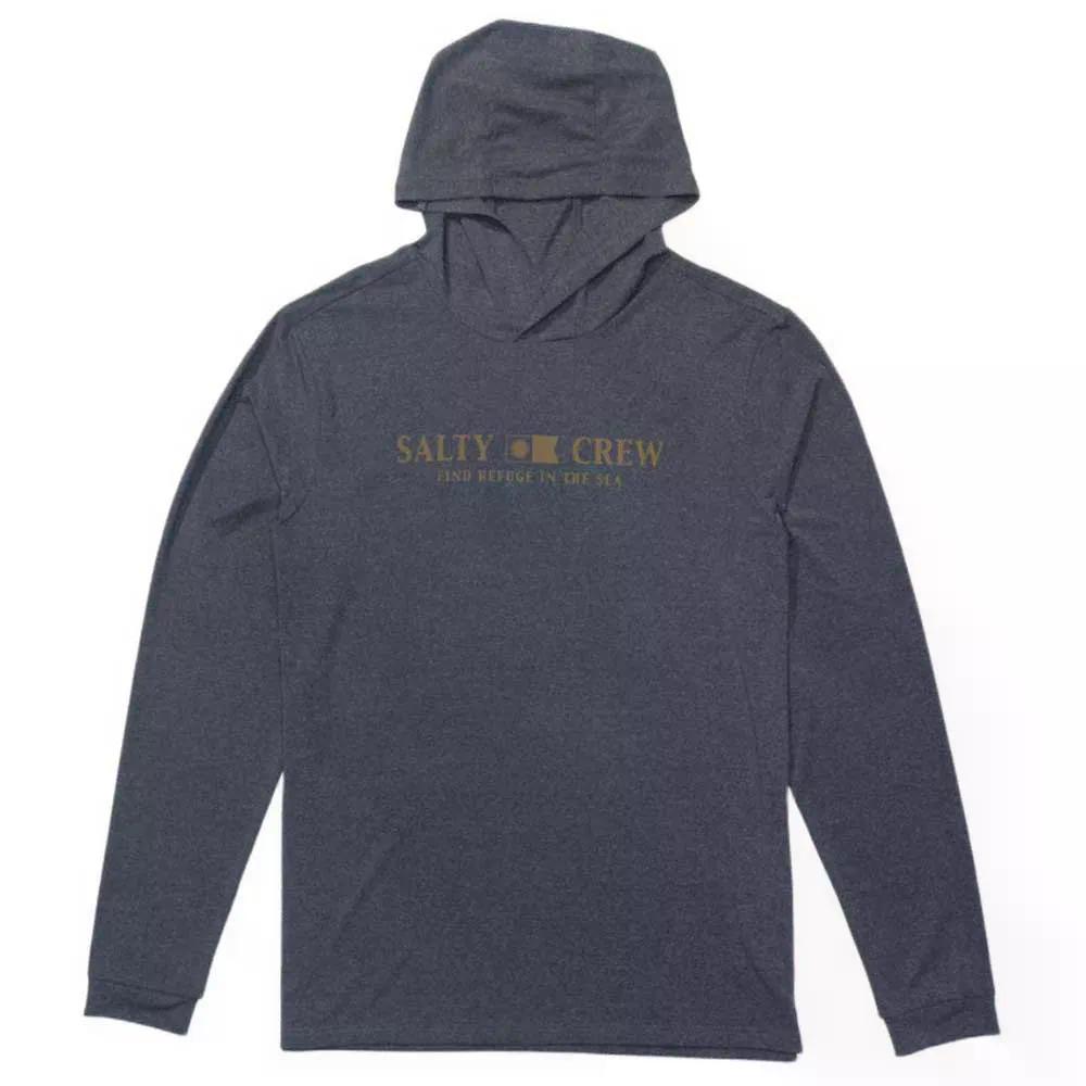 SALTY CREW Flagship hood sunshirt 長袖ラッシュガード （ NavyHeather ） 