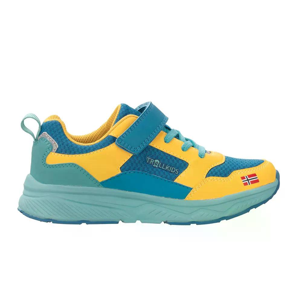 トロールキッズ ハウゲスン ハイキングシューズ ジュニア （ Ginger/AtlanticBlue/DuskyTurquoise ） | TROLLKIDS Haugesund Hiking Shoes junior 