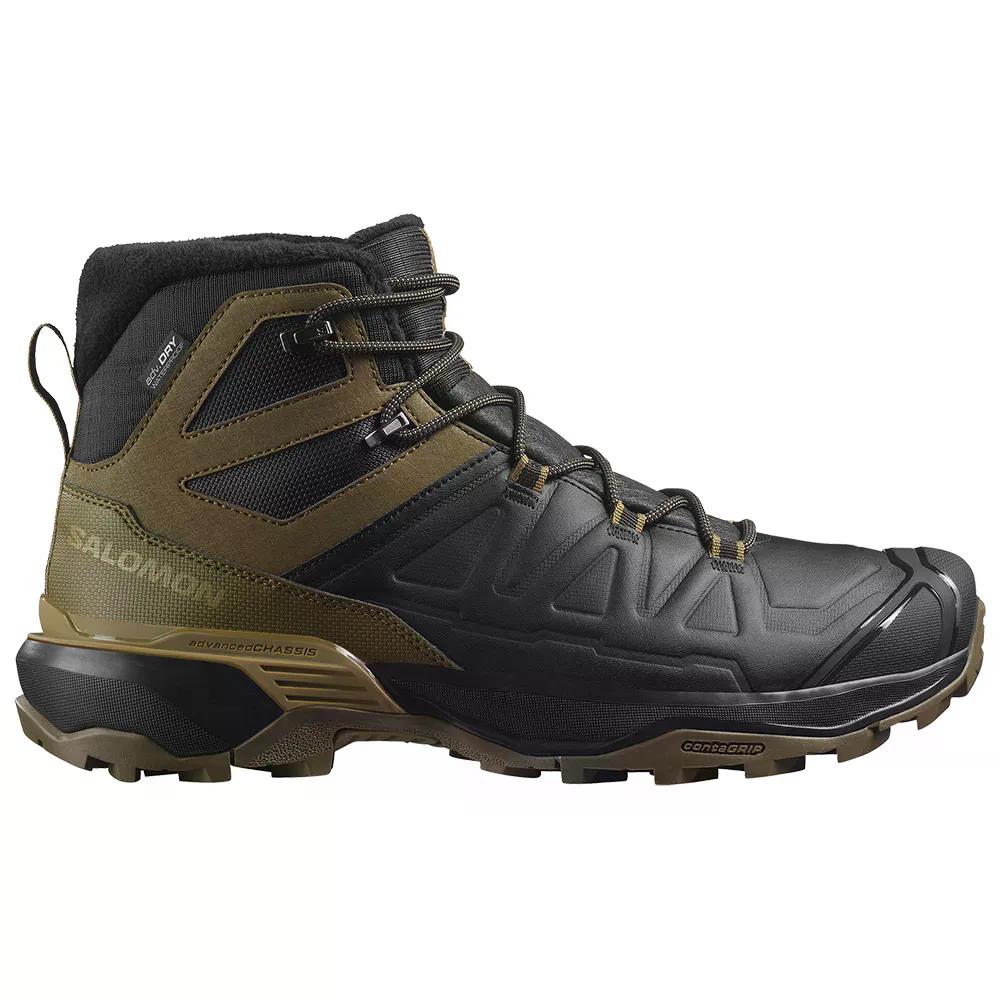 Rakuten - SALOMON X Ultra Snowpilot WP ハイキングブーツ （ Black/MilitaryOlive/GothicOlive ） [t]