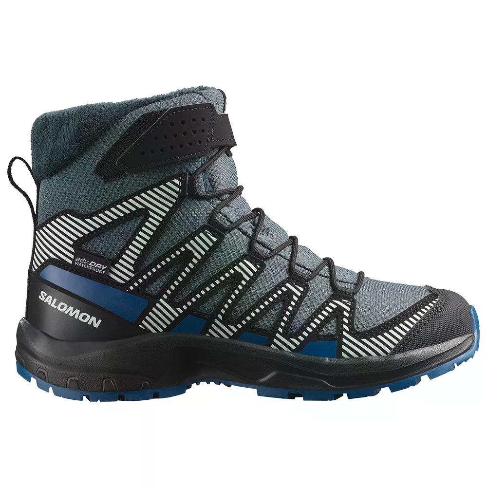 Rakuten - SALOMON XA Pro V8 Winter WP ハイキングブーツ （ Turbulence/Black/DarkBlue ） [t]