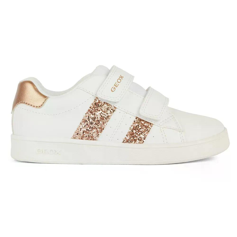 樂天商城 - ジェオックス エクリパー キッズ スニーカー （ White/RoseGold ） | GEOX Eclyper Kids trainers [t]