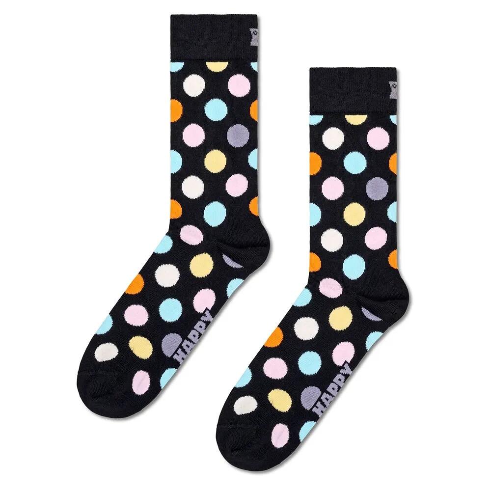 ハッピーソックス ビッグ ドット ハーフ ロング ソックス （ Black ） | HAPPY SOCKS Big Dot Half long socks [t]