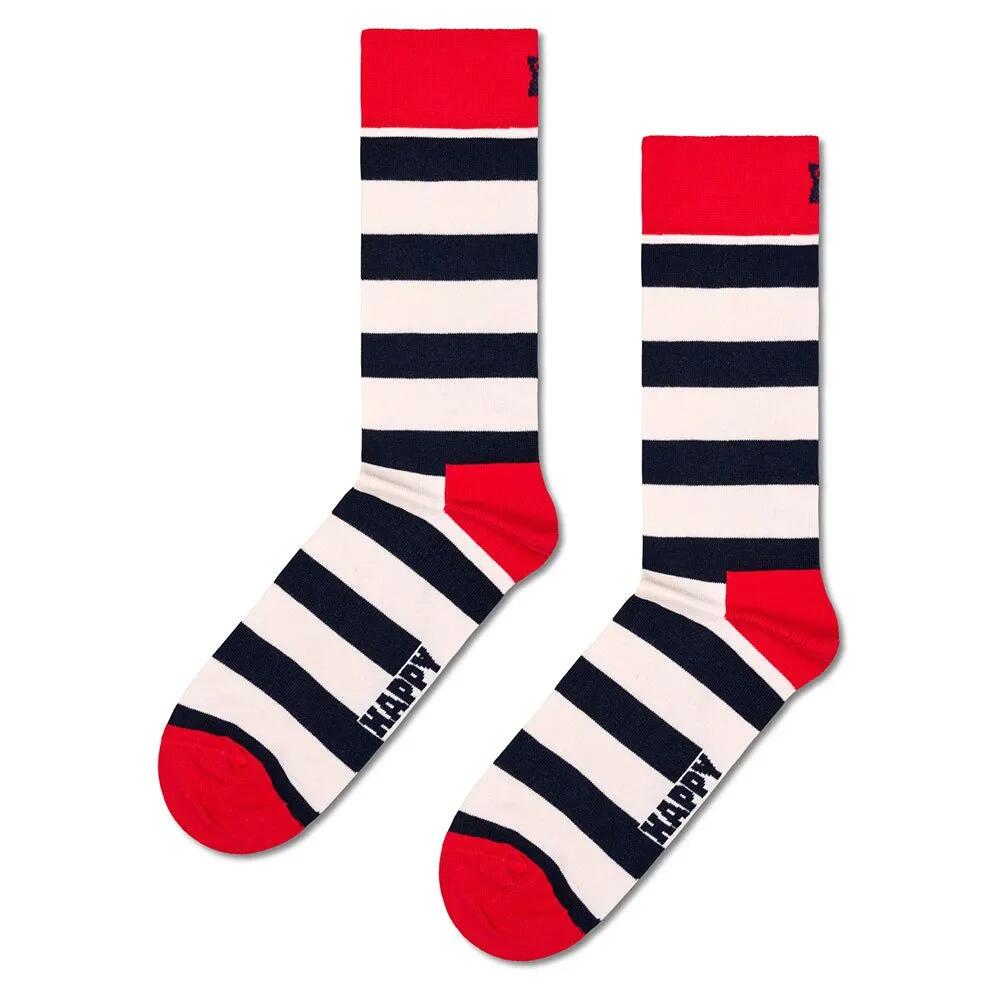 ハッピーソックス ストライプ ハーフ ロング ソックス （ Red ） | HAPPY SOCKS Stripe Half long socks [t]
