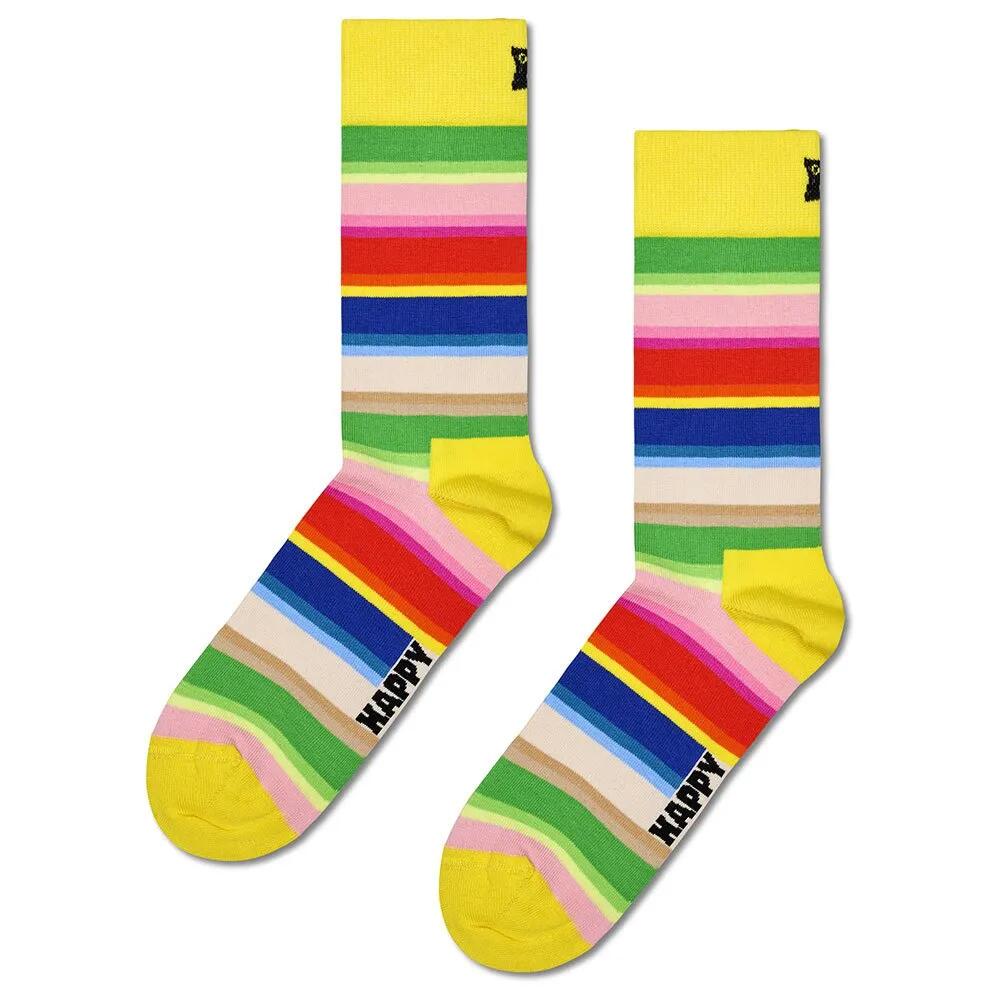 ハッピーソックス グラデーション ストライプ クルー ソックス （ Yellow ） | HAPPY SOCKS Gradient Stripe crew socks [t]