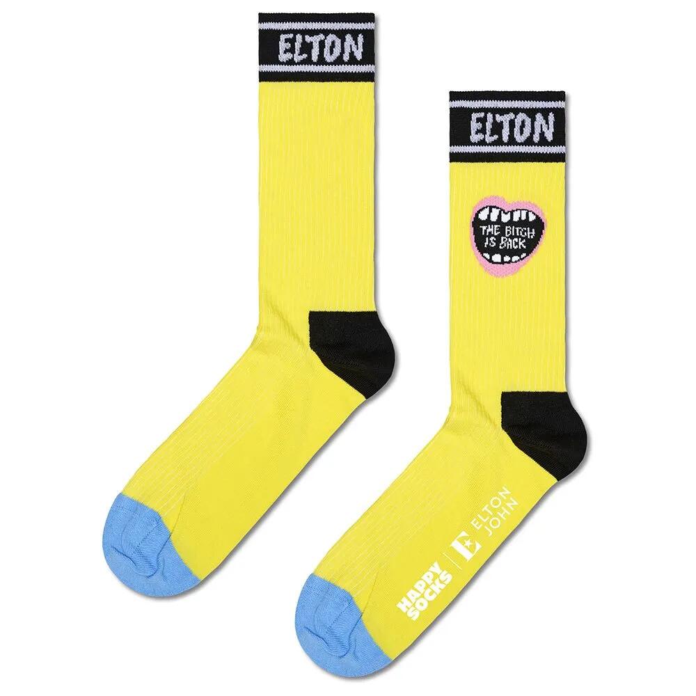 ハッピーソックス ザ・ビッチ・イズ・バック クルー ソックス （ Yellow ） | HAPPY SOCKS The Bitch Is Back crew socks [t]