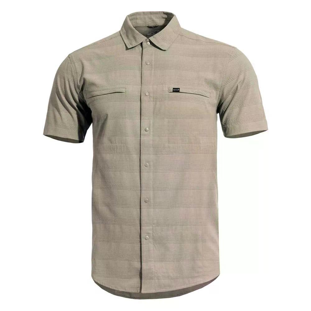 ペンタゴン リップル サンプローフ ショートスリーブ シャツ （ Khaki ） | PENTAGON Ripple Sunproof short sleeve shirt 
