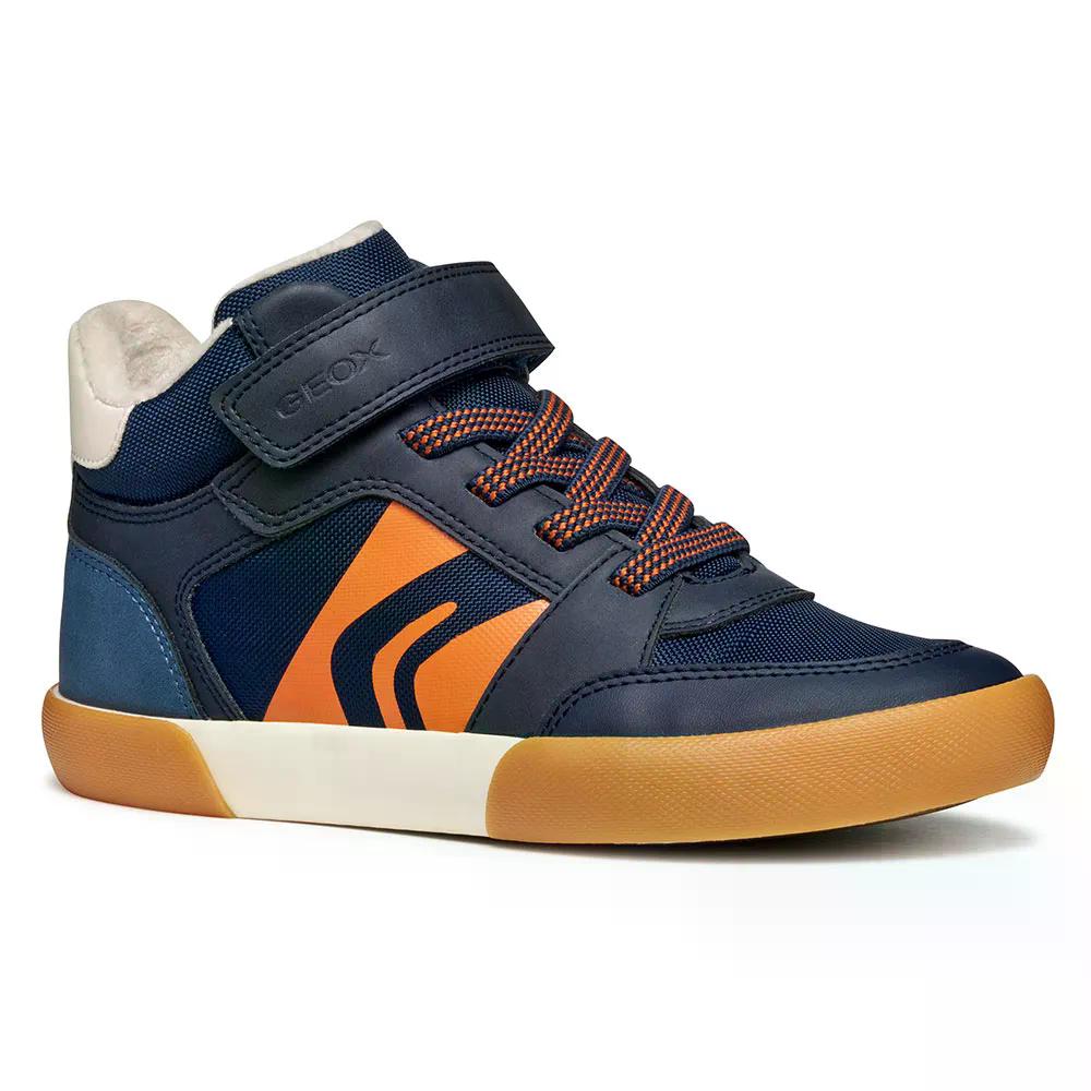 GEOX Gisli スニーカー （ Navy/DarkOrange ） [t]