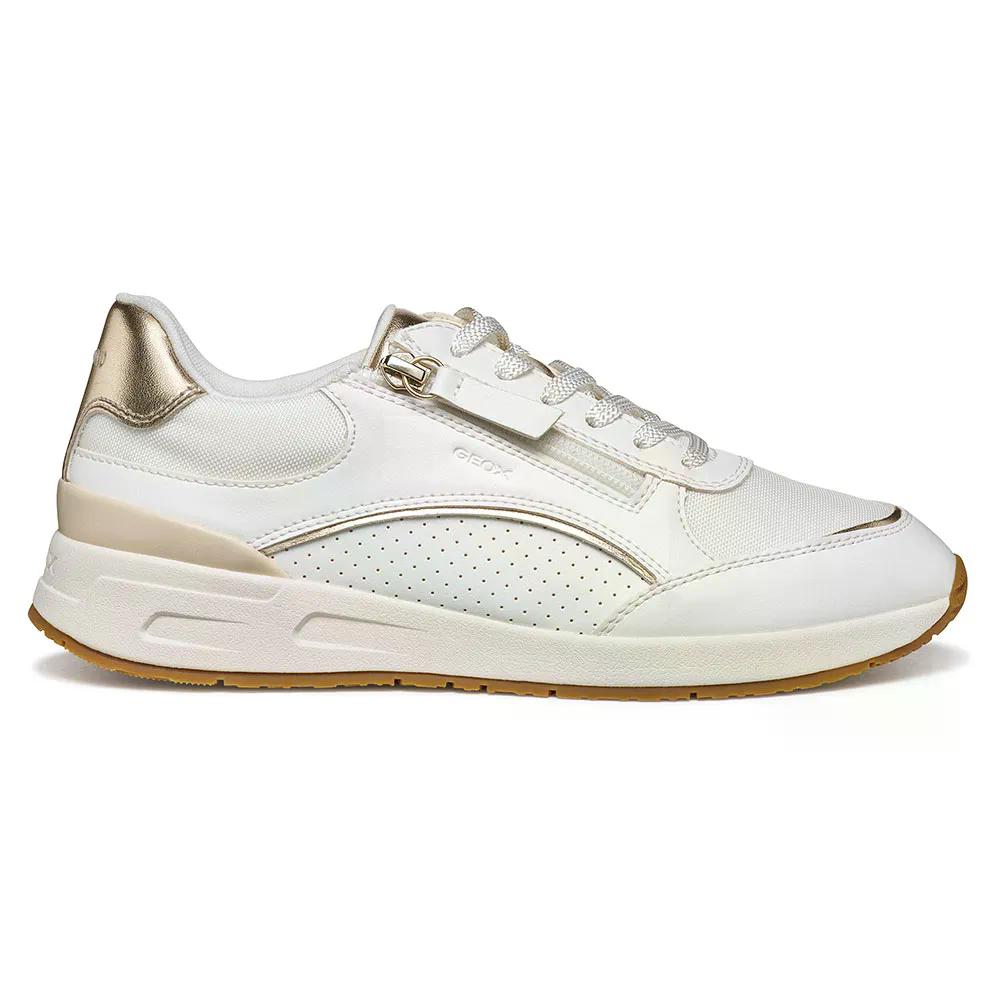ジェオックス ブルミヤ B スニーカー ウーマン （ White/LightGold ） | GEOX Bulmya B sneakers woman [t]